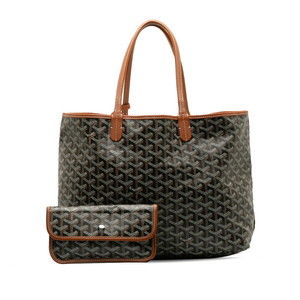 Goyard PM Tote Bag Handbag Brown Black